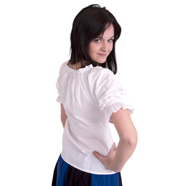 Produktbild Medeltida kortärmad blus Sandra vit