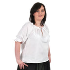Produktbild Medeltida kortärmad blus Sandra vit