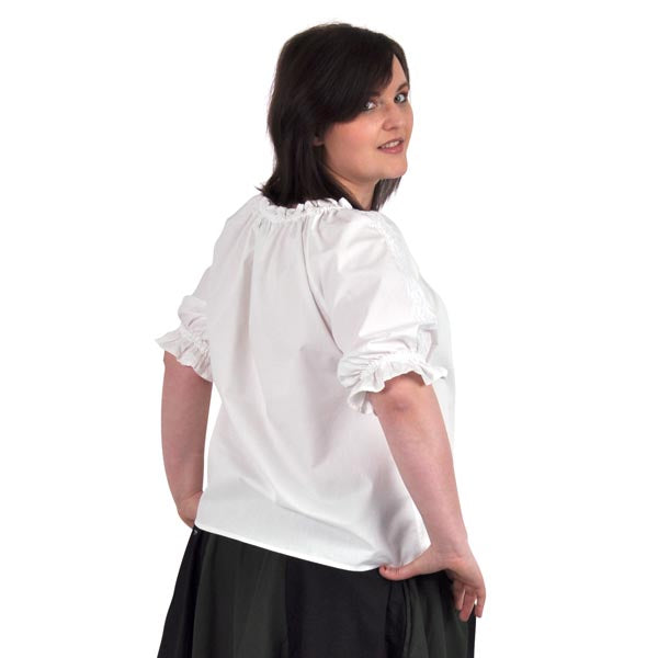Produktbild Medeltida kortärmad blus Sandra vit
