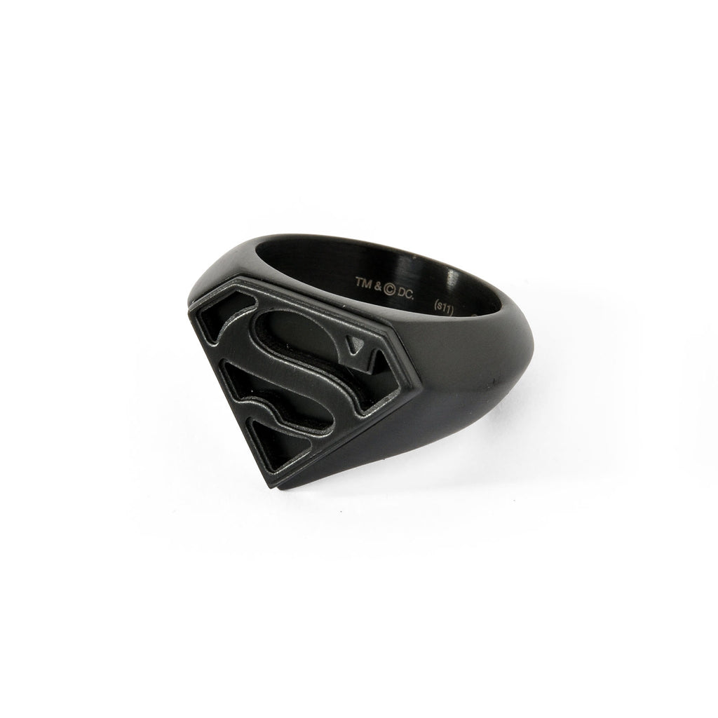 Produktbild Superman Emblem Ring svart