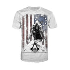 Produktbild Assassins Creed III - Bränd Flagga T-shirt vit