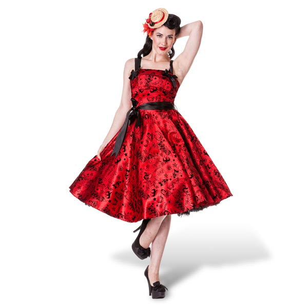 Produktbild Rockabilly-klänning Tattoo Flock