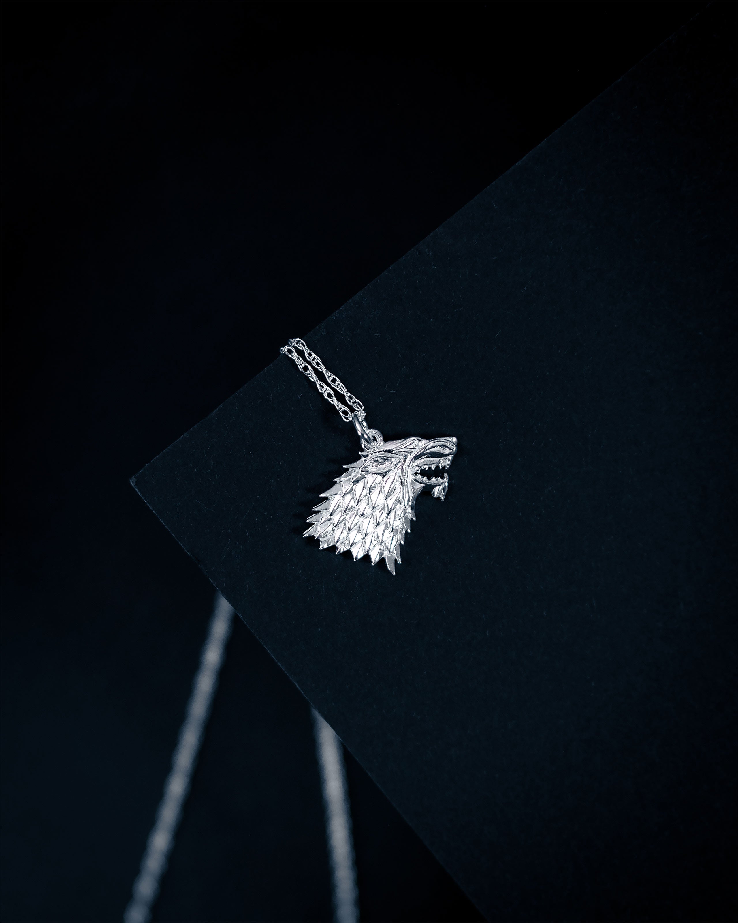 Produktbild Game of Thrones - Stark Vapensköld Halsband Silver