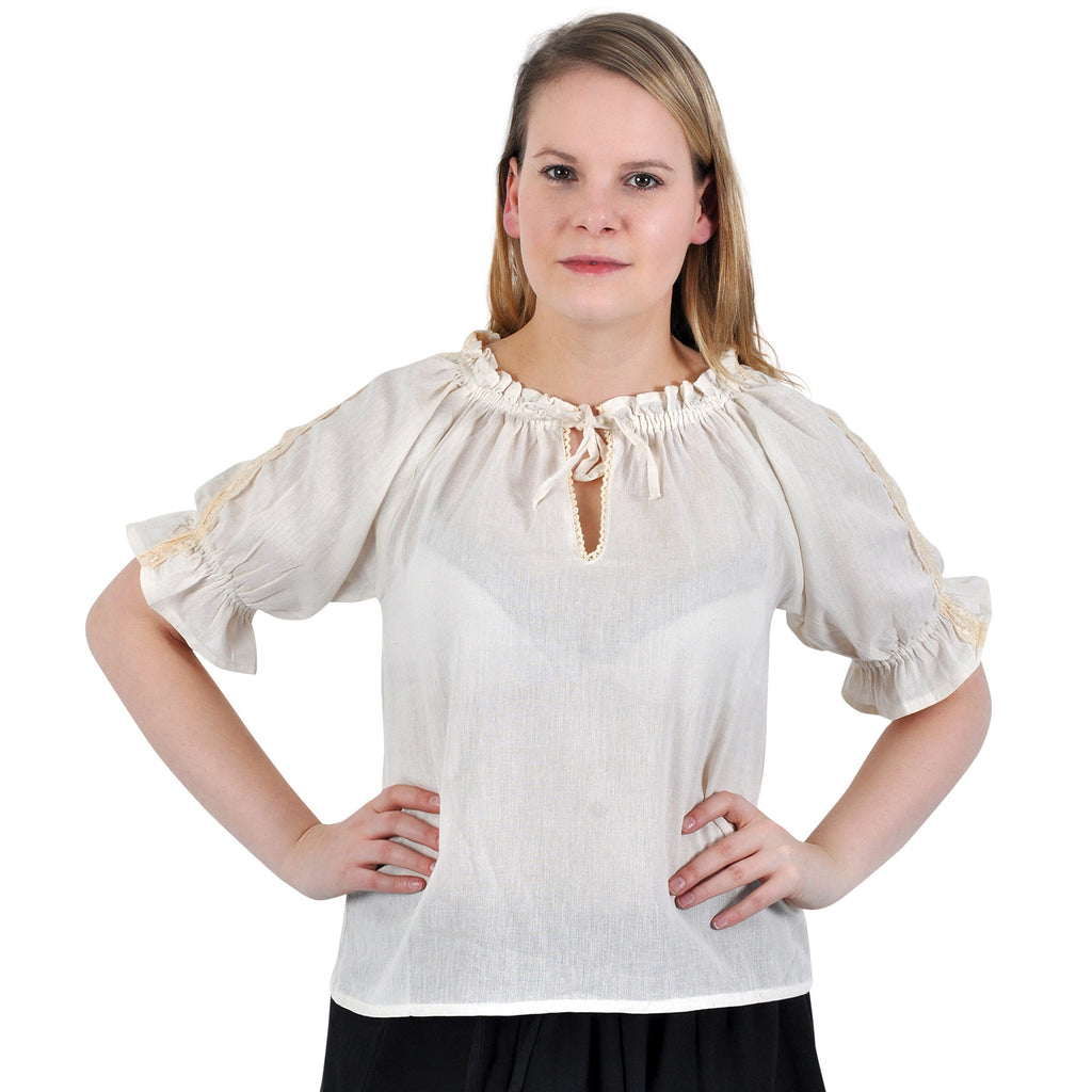 Produktbild Blus Luisa kortärmad natur