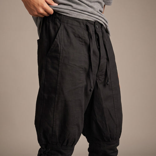 Product image Magnus Medieval Trousers with Lower Leg Lacing black