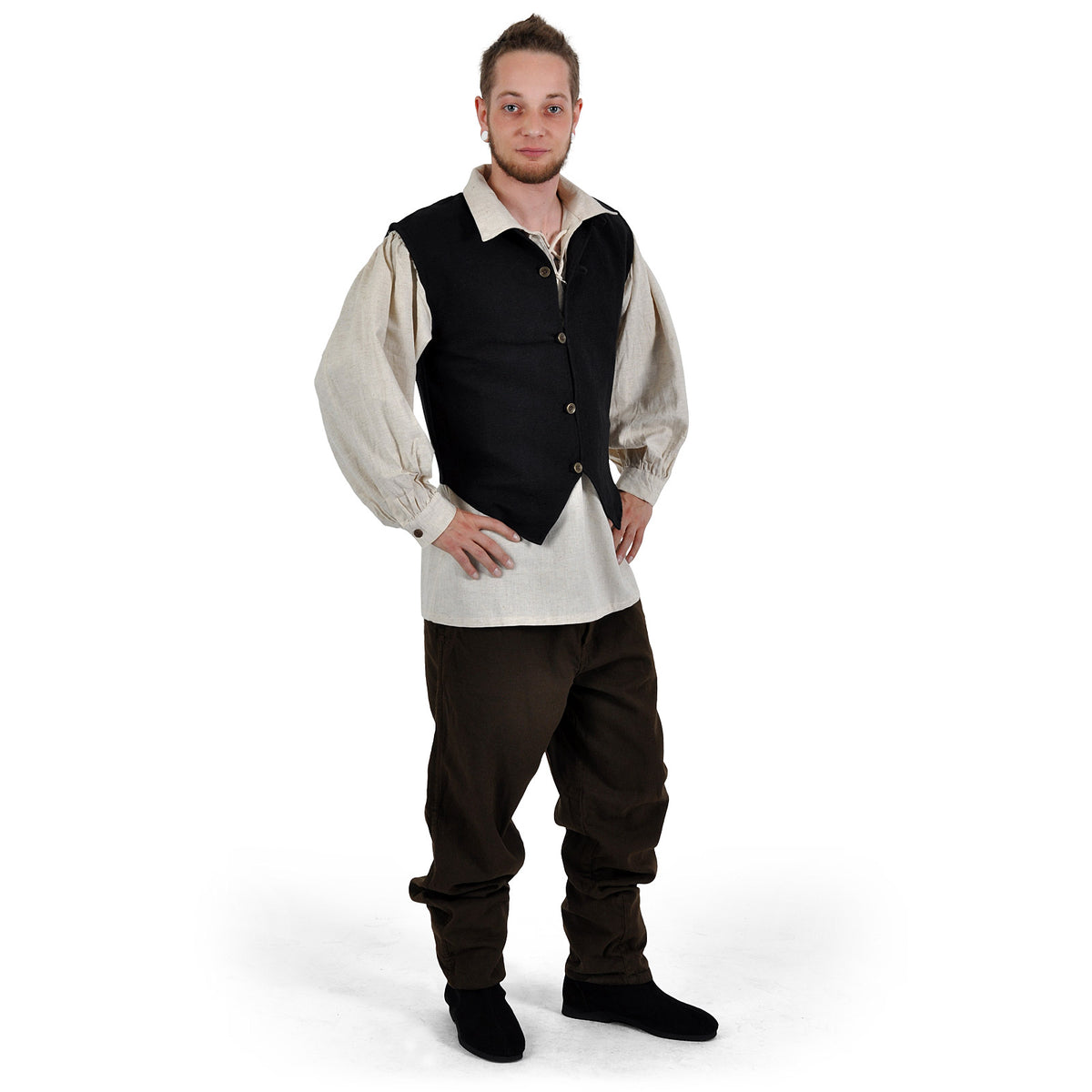 Produktbild Medeltida väst Johann svart