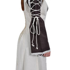 Produktbild Medeltida klänning Magdalena brun-natur