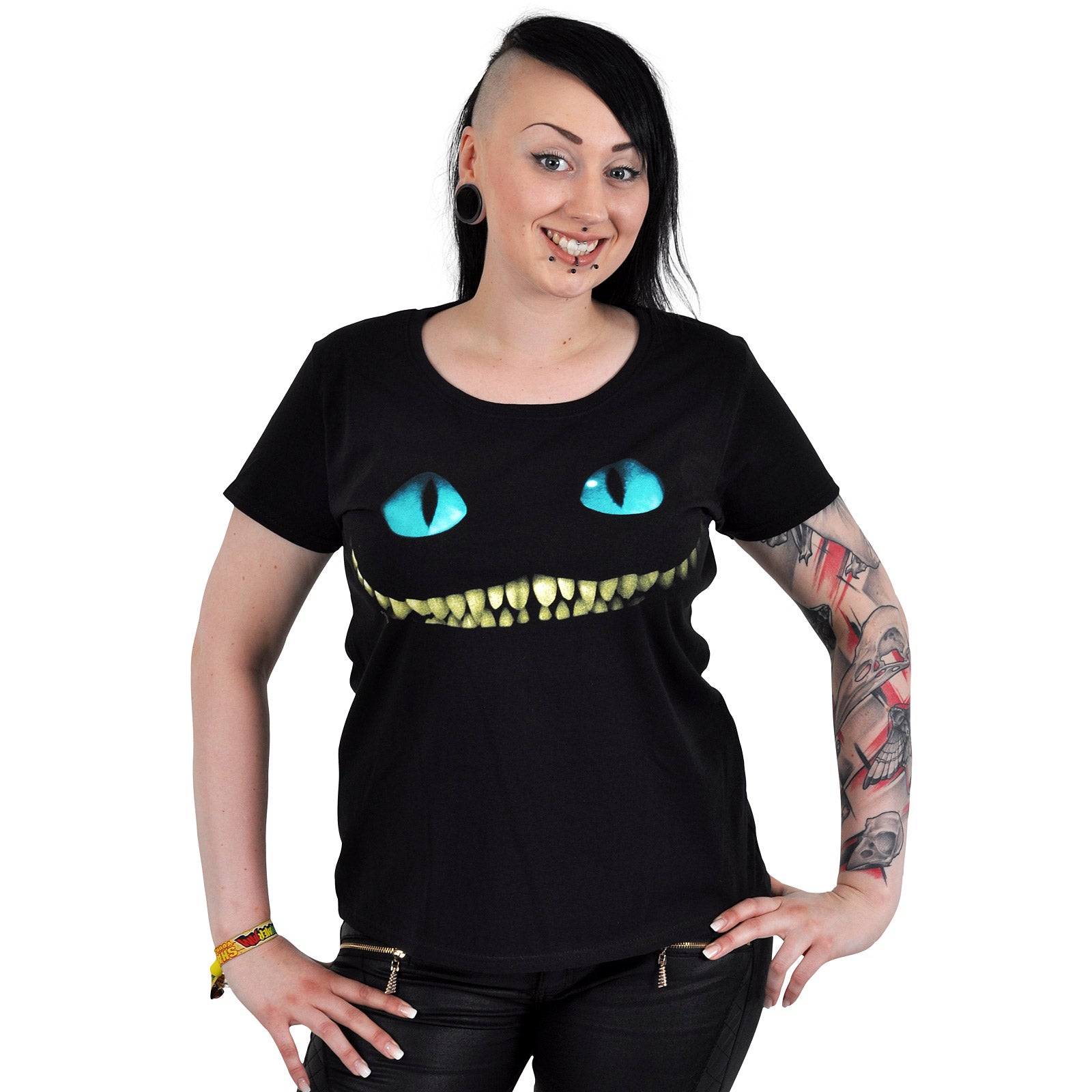 Produktbild Alice i Underlandet - Smiling Cat T-shirt Dam