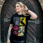 Produktbild Game of Thrones - Vapensköldar distressed T-shirt svart