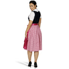 Produktbild Dirndl svart rosa - Traditionell klänning med broderi och snörning