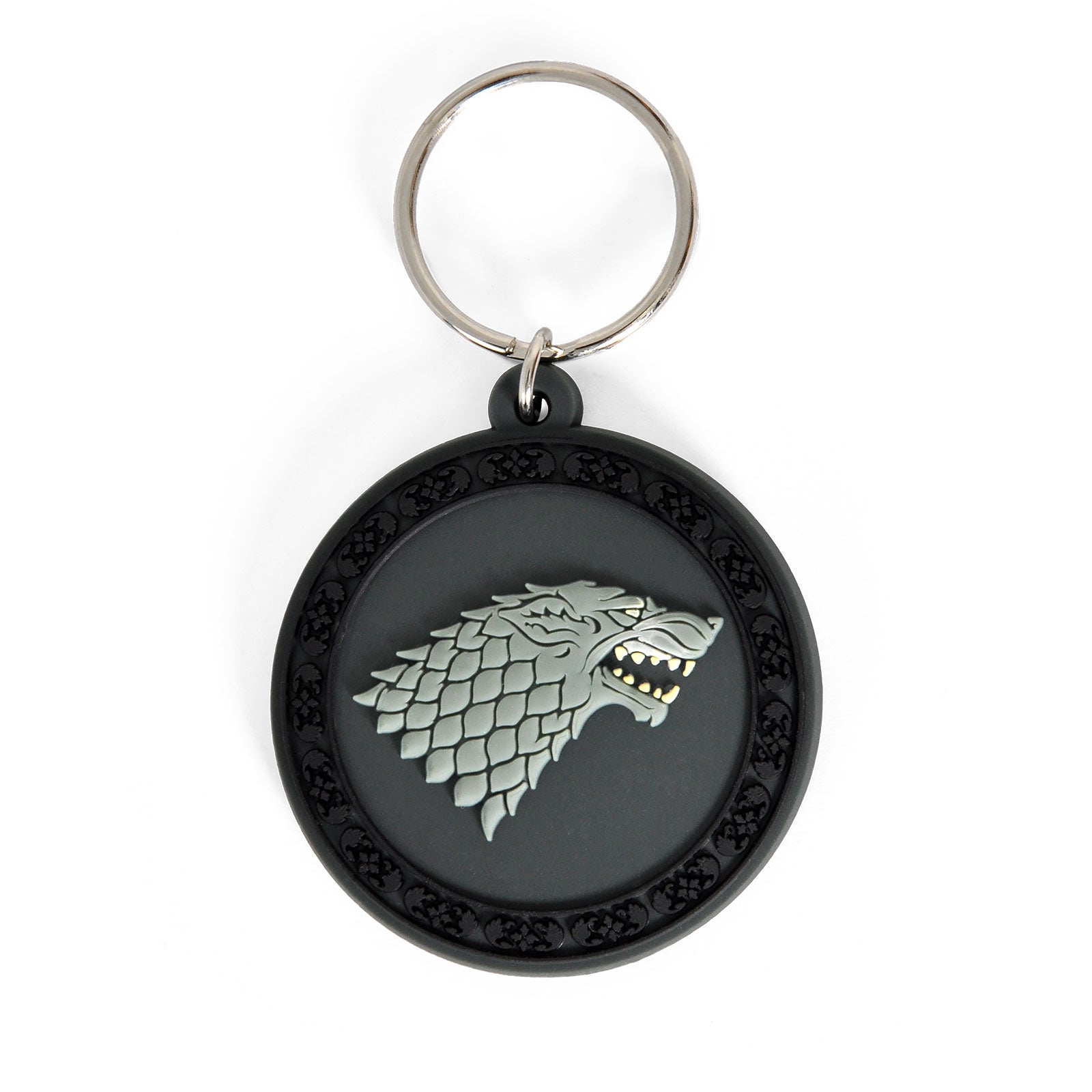 Produktbild Game of Thrones - Nyckelring Stark-huset med skuggvarg