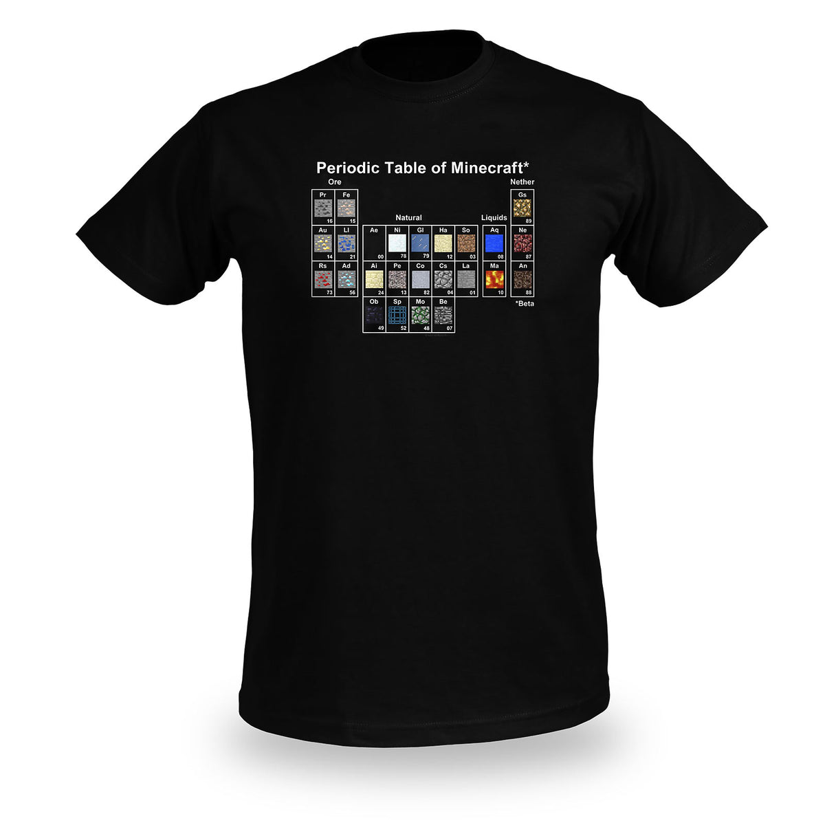 Produktbild Minecraft - Periodiska Systemet Barn T-shirt