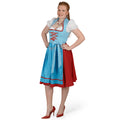 Produktbild Dirndl Petra - damkostym röd-blå