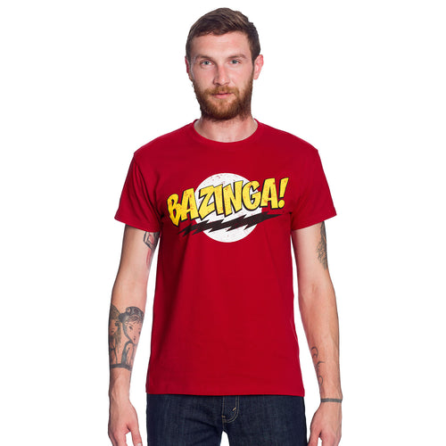 Produktbild Big Bang Theory - Bazinga Full Size T-Shirt röd