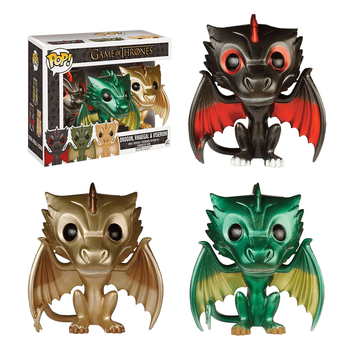 Produktbild Game of Thrones - Drakmini-figurer