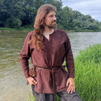 Produktbild Medeltida kort tunika Erik brun
