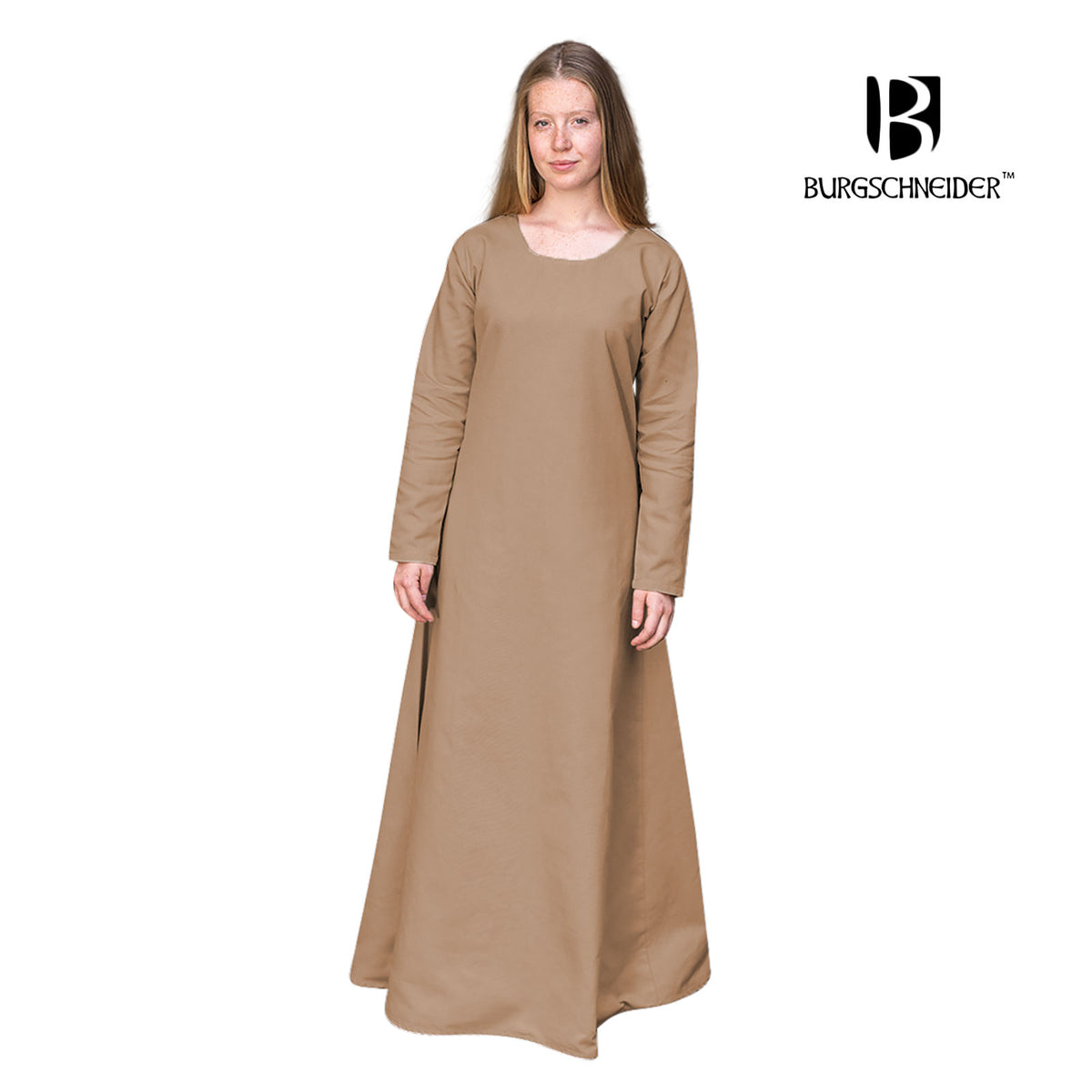 Produktbild Medeltida underklänning Freya beige