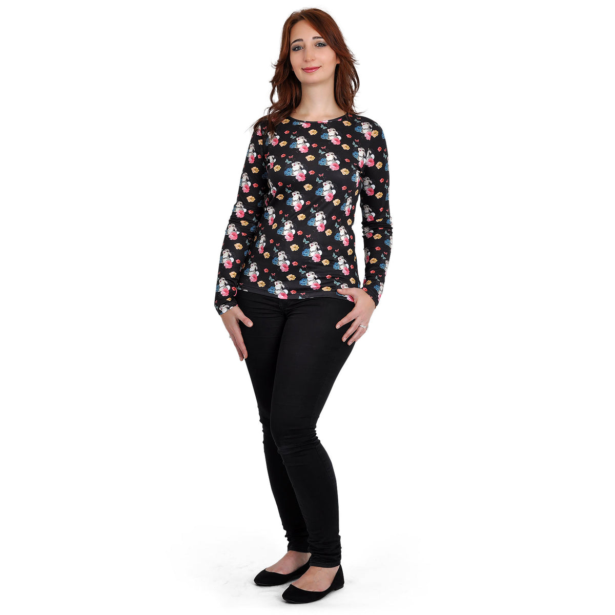 Produktbild Bambi - Klopfer Flower Power Longsleeve svart