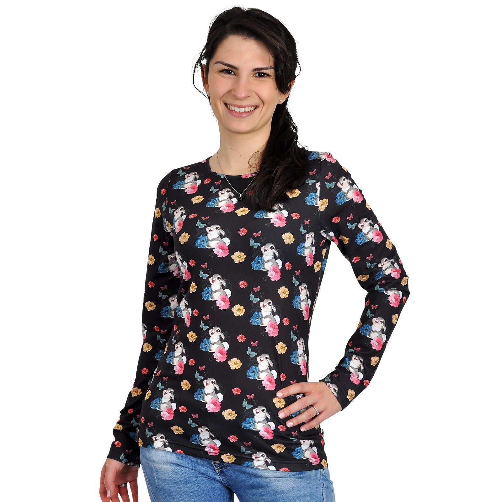 Produktbild Bambi - Klopfer Flower Power Longsleeve svart