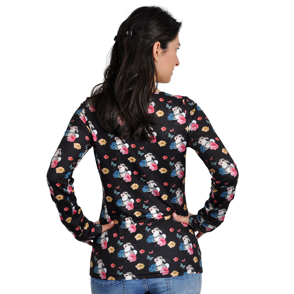 Produktbild Bambi - Klopfer Flower Power Longsleeve svart