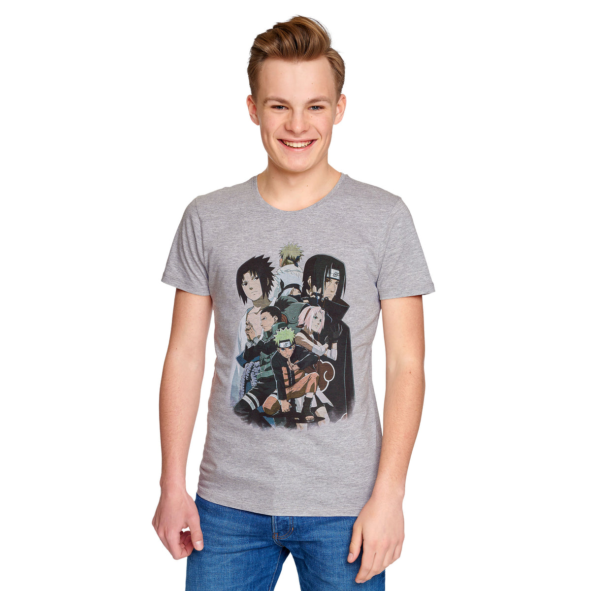 Produktbild Naruto - Grupp T-shirt grå