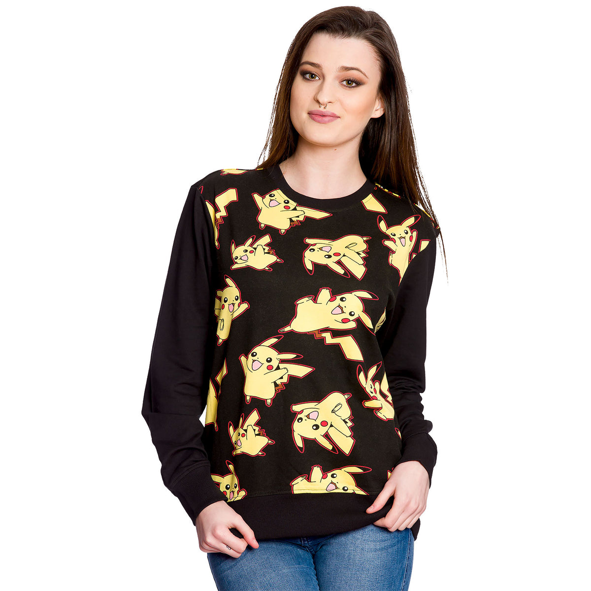Produktbild Pokemon - Pikachu Tröja All Over Print svart