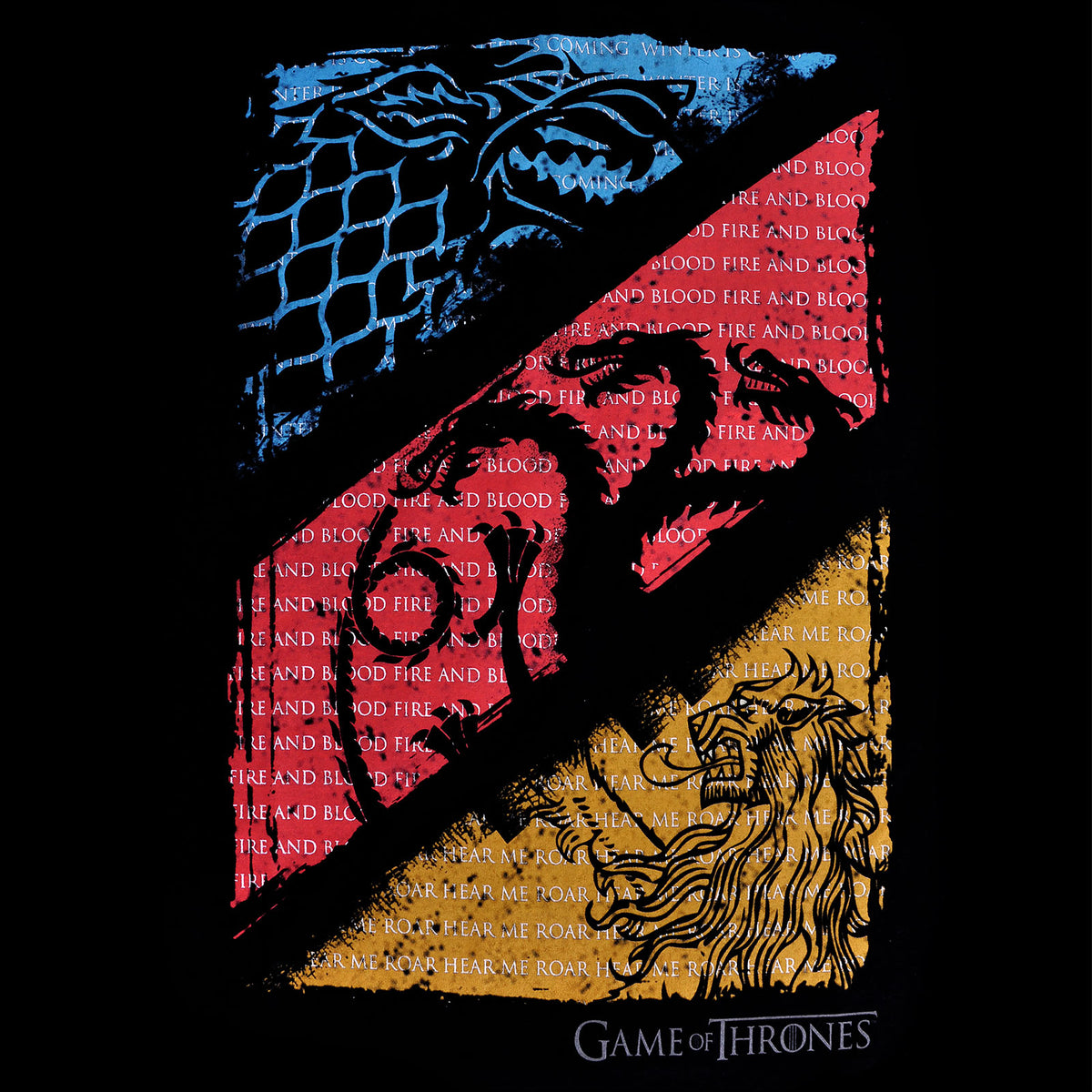 Produktbild Game of Thrones - Sigils T-shirt svart