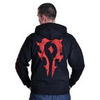 Produktbild Warcraft - Svart huvtröja med Horde-logotyp