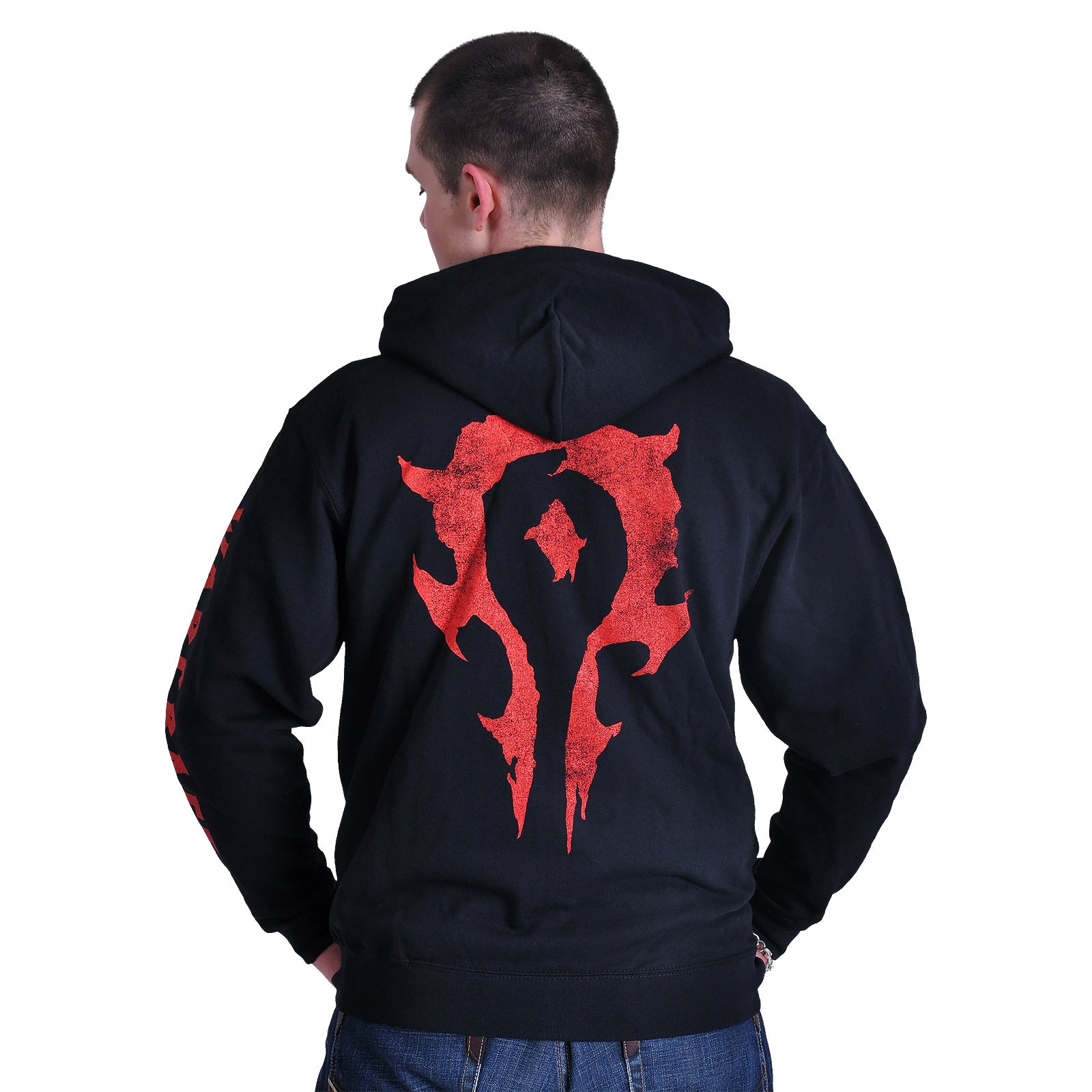 Produktbild Warcraft - Svart huvtröja med Horde-logotyp