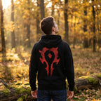 Produktbild Warcraft - Svart huvtröja med Horde-logotyp