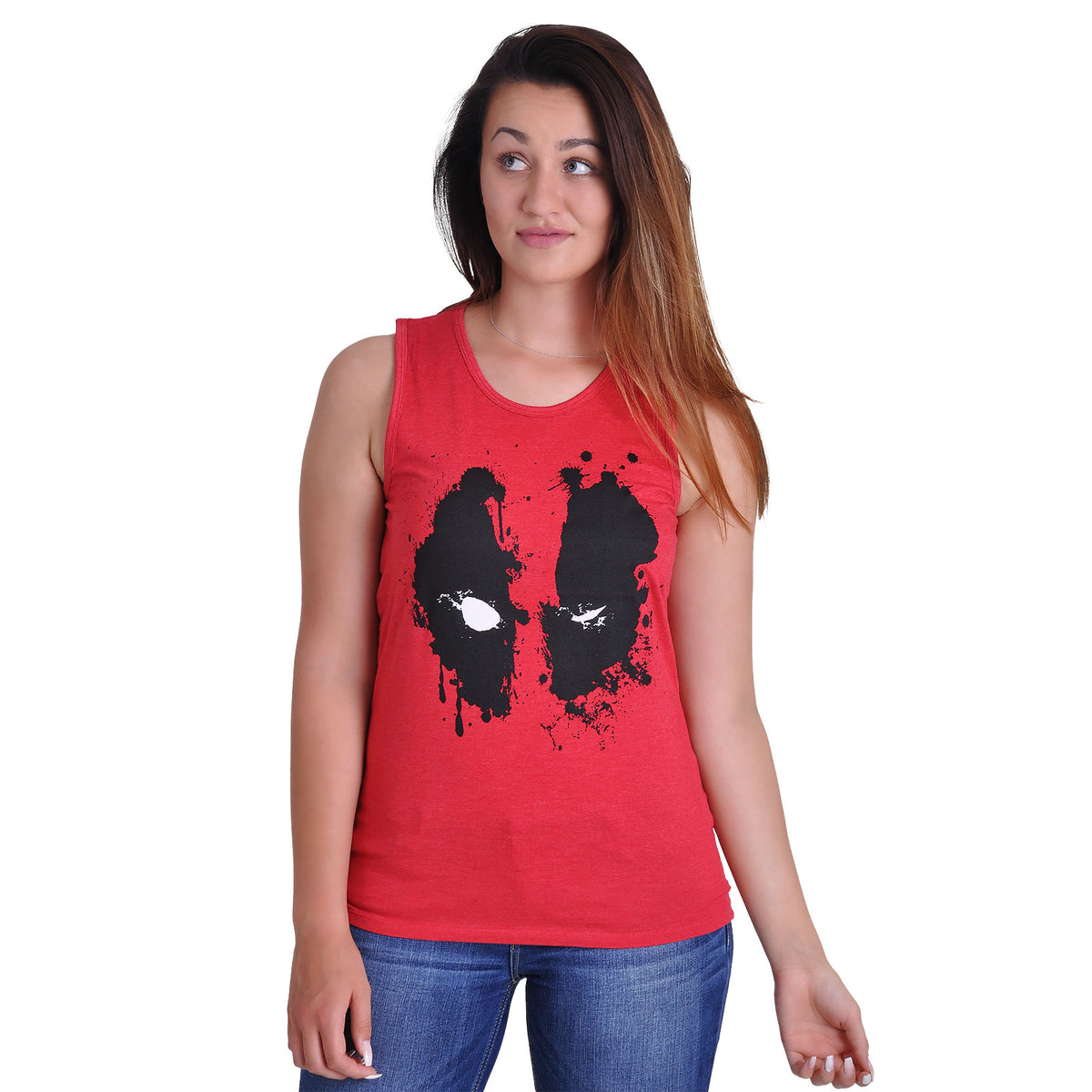 Produktbild Deadpool - Splash Head Linne röd