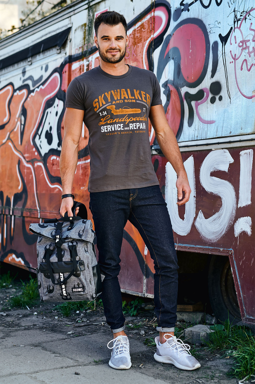 Produktbild Star Wars - Landspeeder T-shirt grå