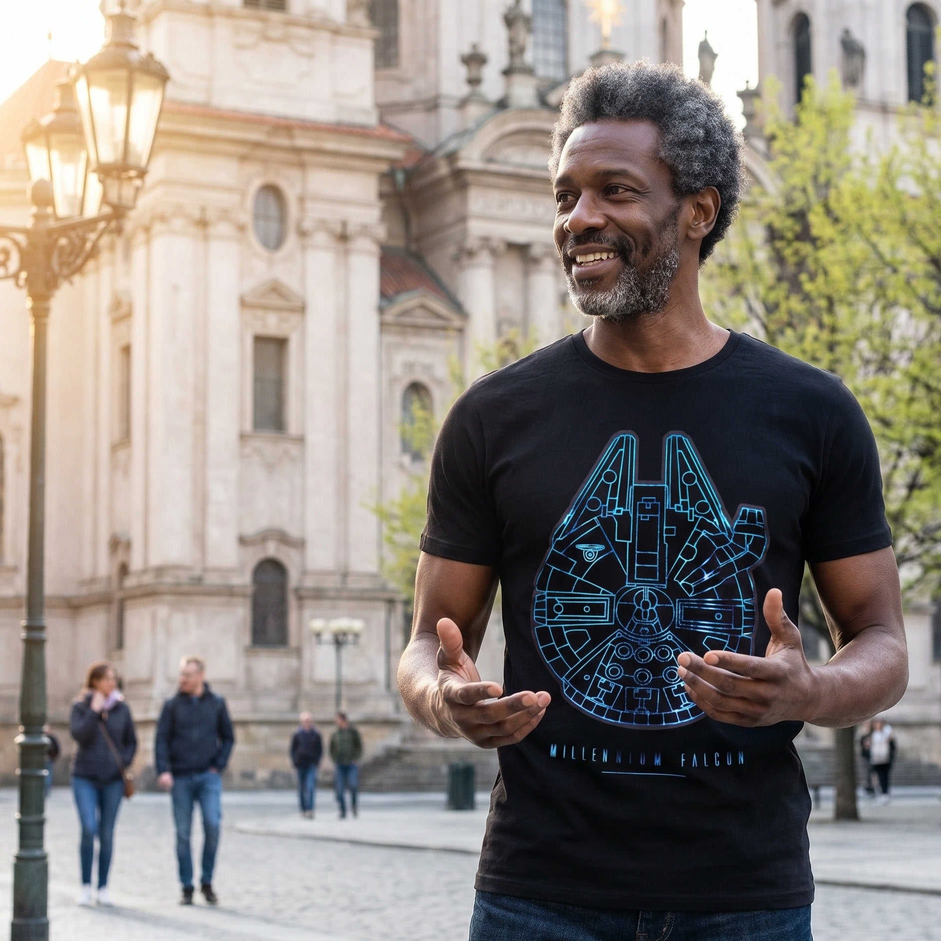 Produktbild Star Wars - Millennium Falcon T-shirt svart
