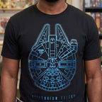 Produktbild Star Wars - Millennium Falcon T-shirt svart