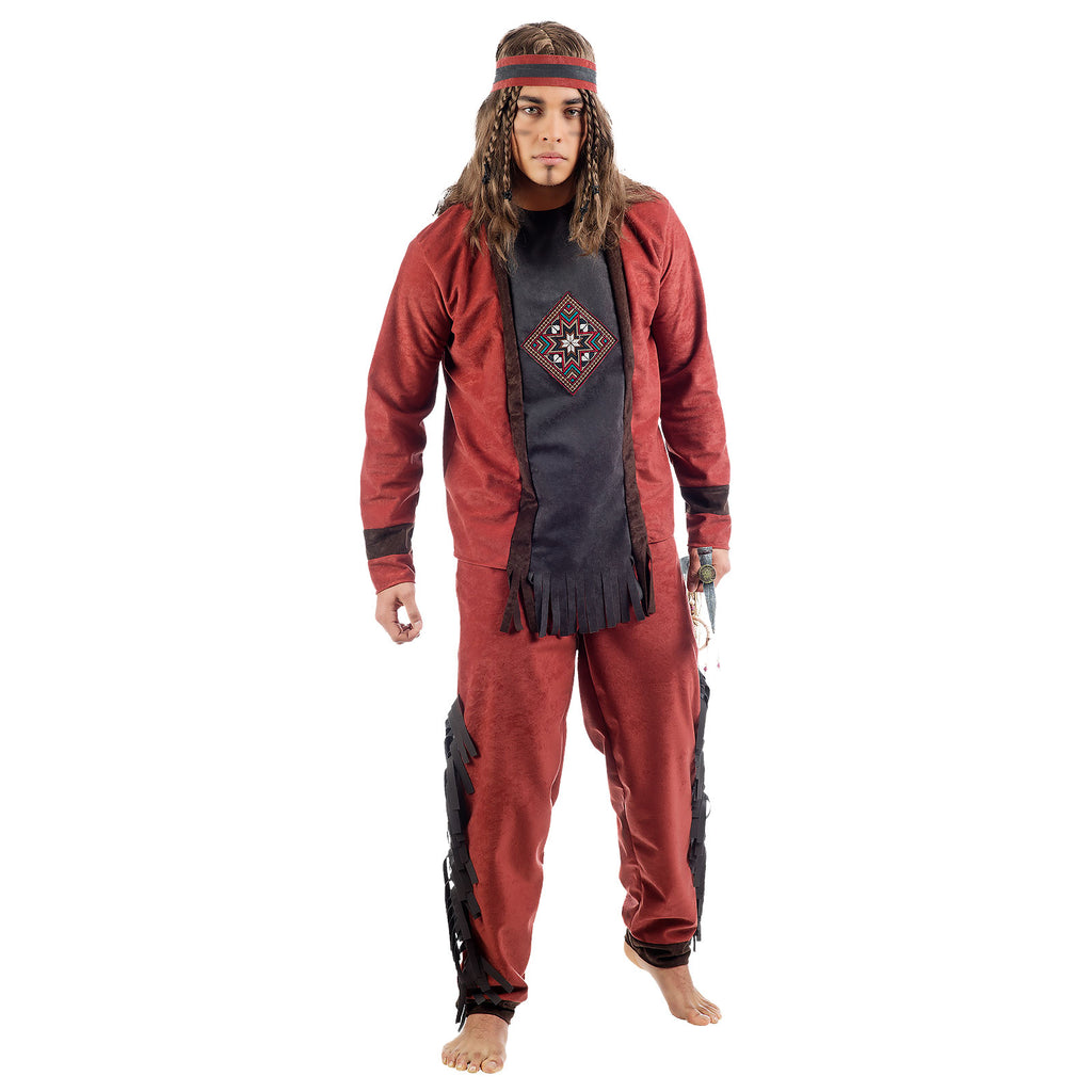 Produktbild Indian Winnetou - Herrkostym röd
