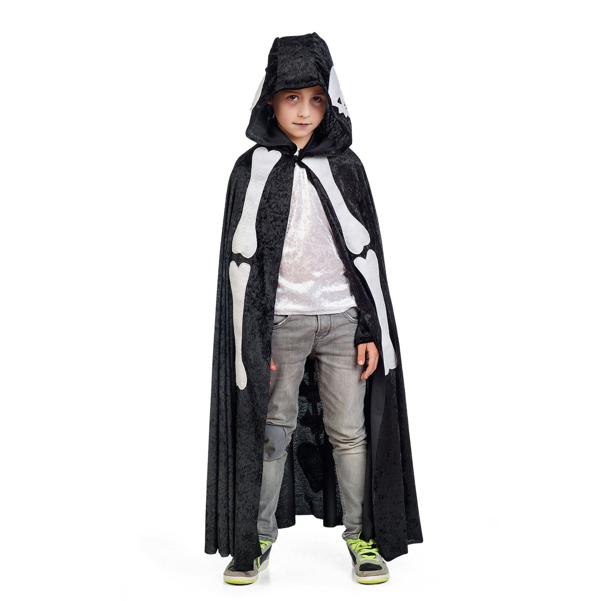 Produktbild Halloween Skelett Cape - Barnkostym