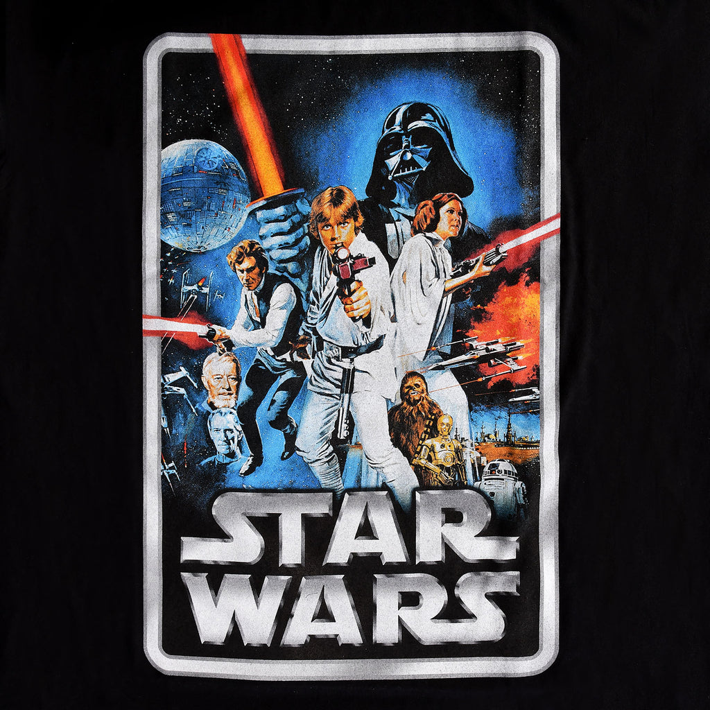 Produktbild Star Wars - Retro Movie Poster T-Shirt svart