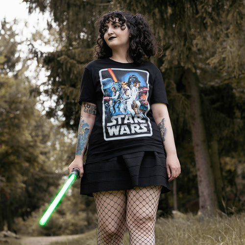 Produktbild Star Wars - Retro Movie Poster T-Shirt svart