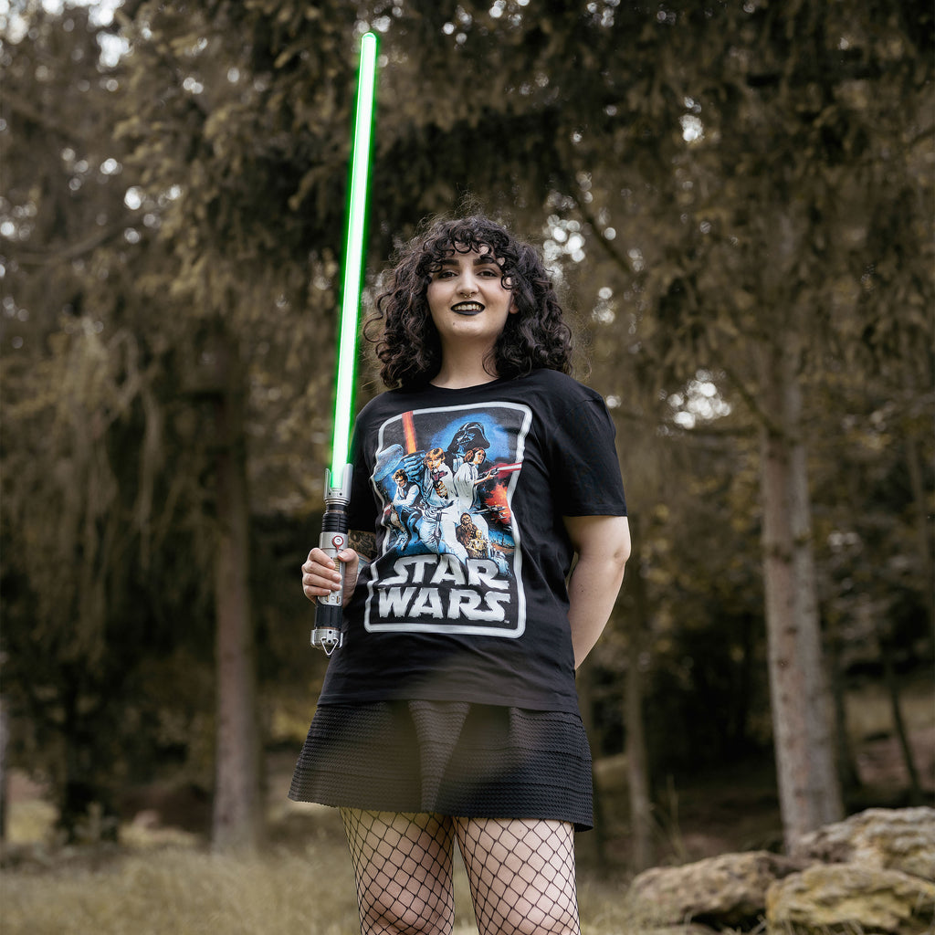 Produktbild Star Wars - Retro Movie Poster T-Shirt svart