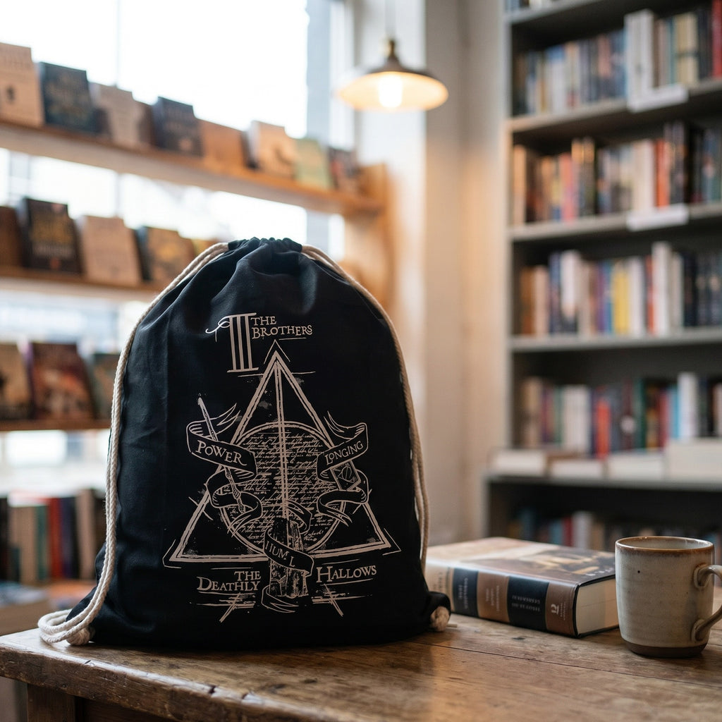 Produktbild Harry Potter - De tre bröderna svart sportpåse