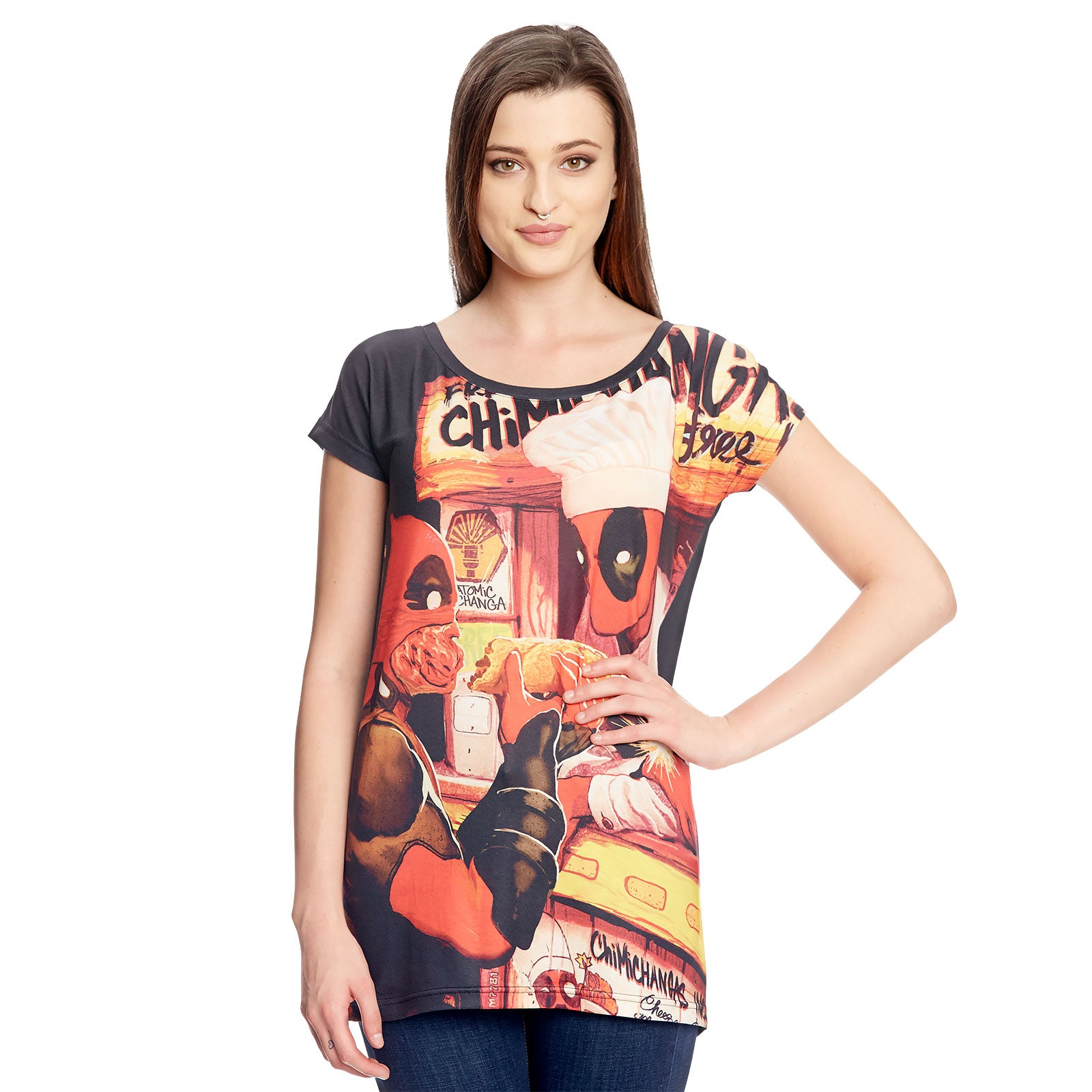 Produktbild Deadpool - Chimichanga Girlie Shirt Loose Fit svart