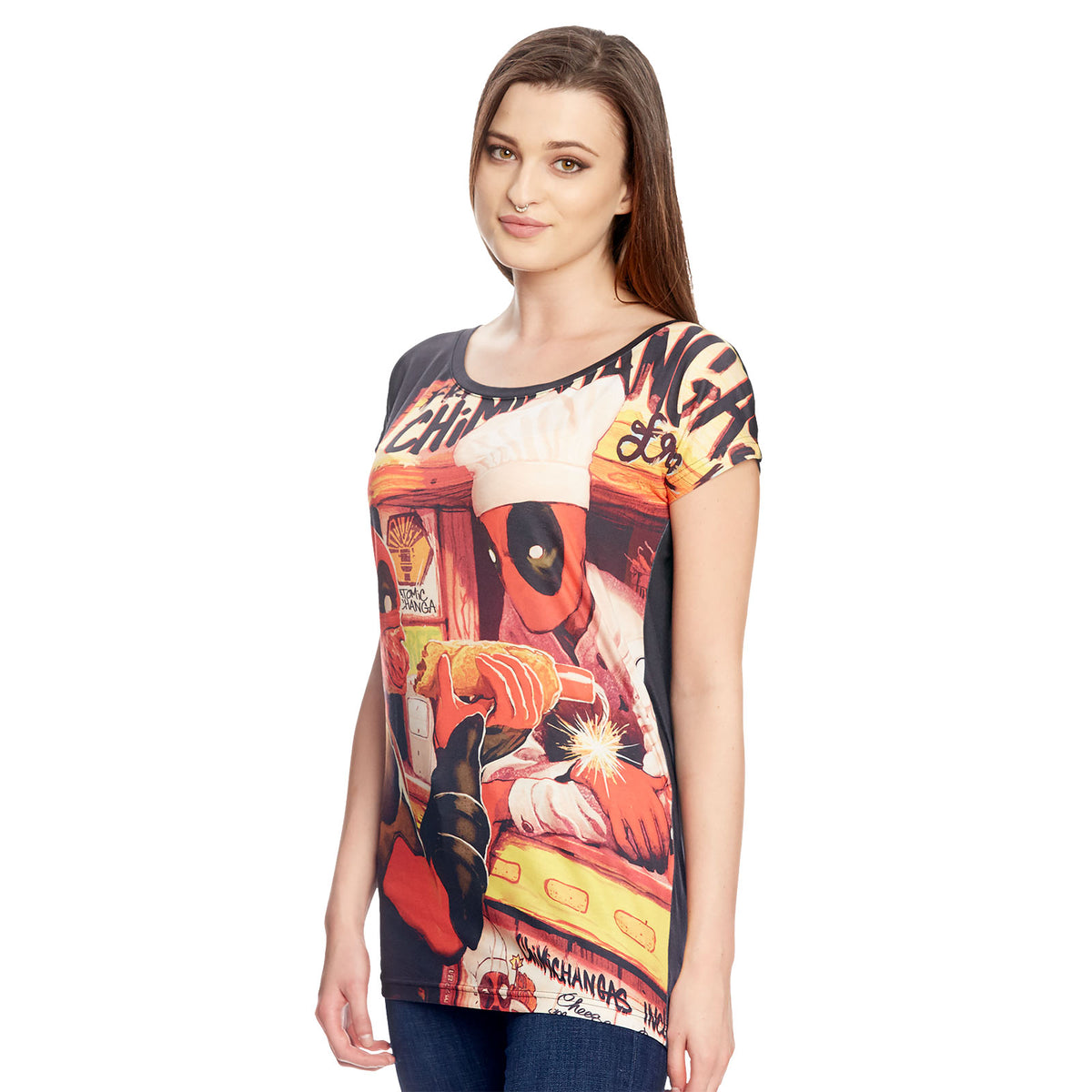 Produktbild Deadpool - Chimichanga Girlie Shirt Loose Fit svart