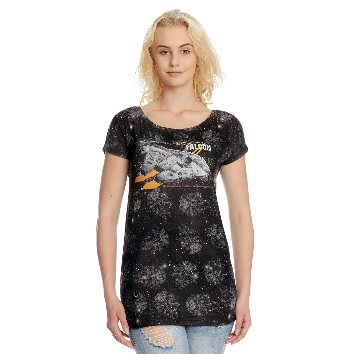 Produktbild Star Wars - Millennium Falcon Tjejtröja Loose Fit