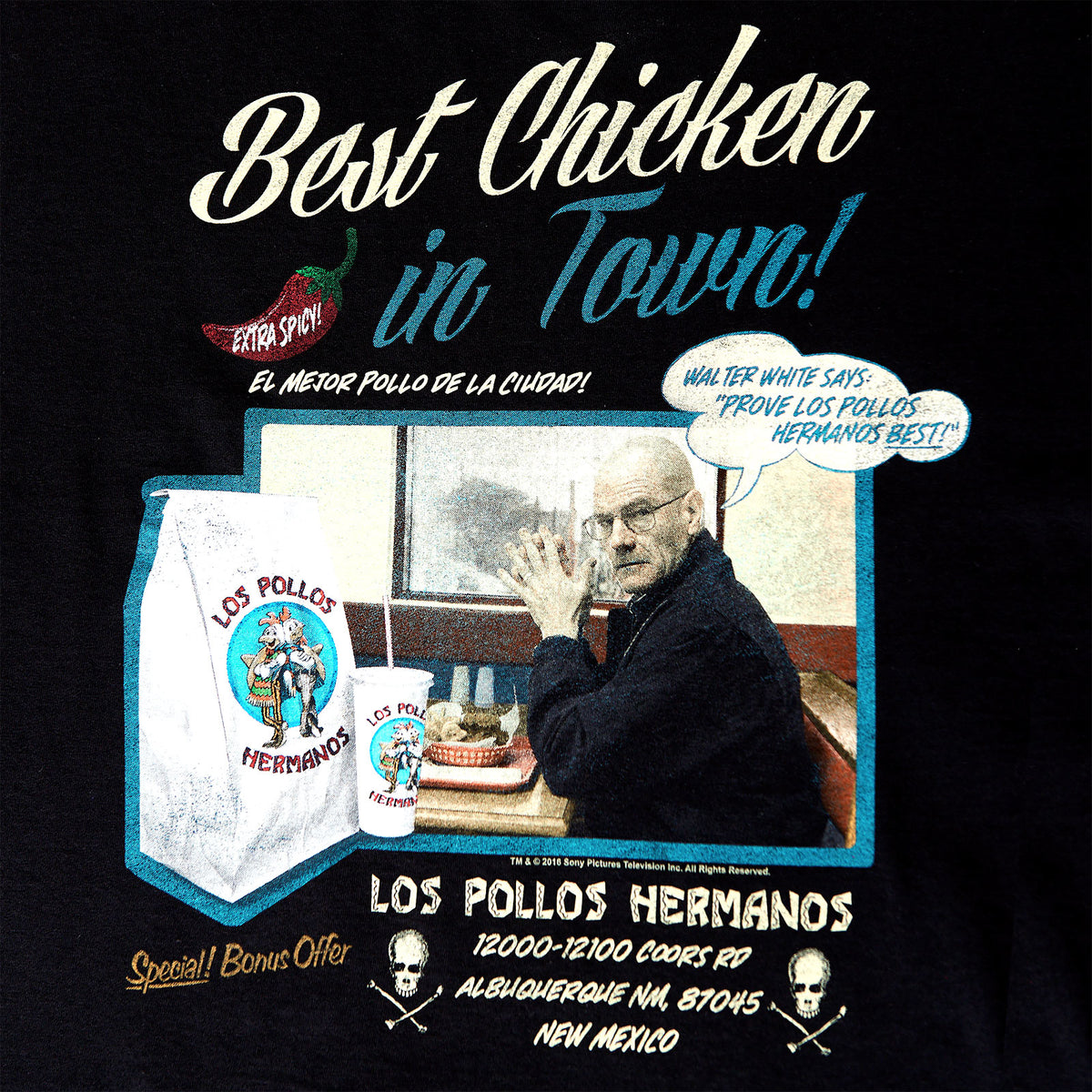 Produktbild Breaking Bad - Los Pollos Hermanos Best Chicken T-shirt svart