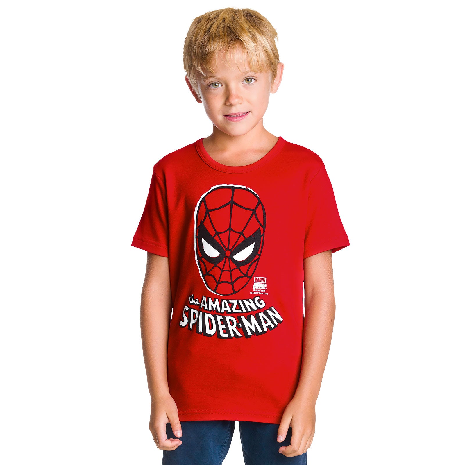 Produktbild Spider-Man - Mask Barn T-shirt röd
