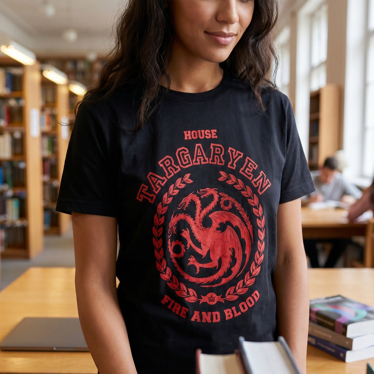 Produktbild Game of Thrones - Targaryen-emblem T-shirt svart
