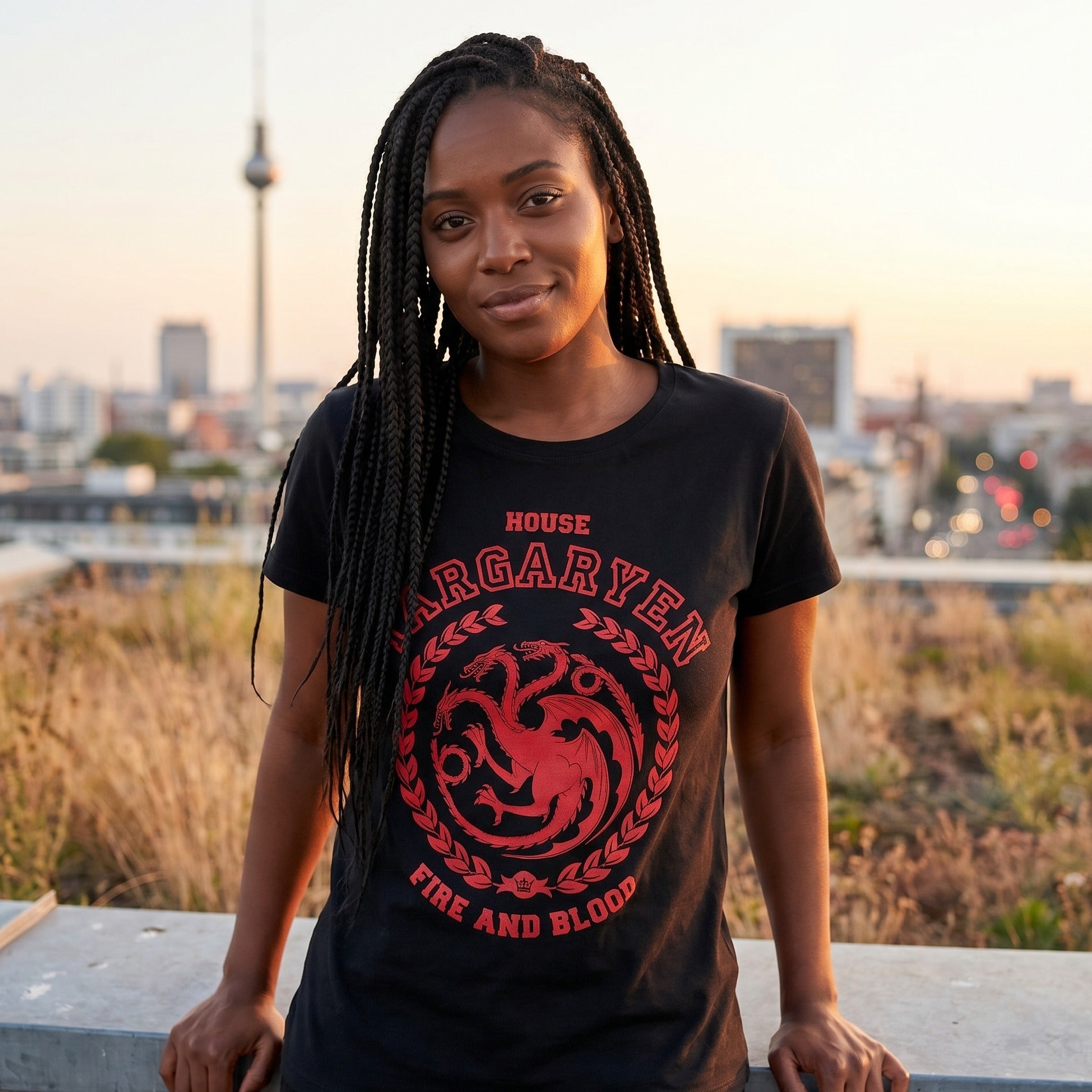 Produktbild Game of Thrones - Targaryen-emblem T-shirt svart