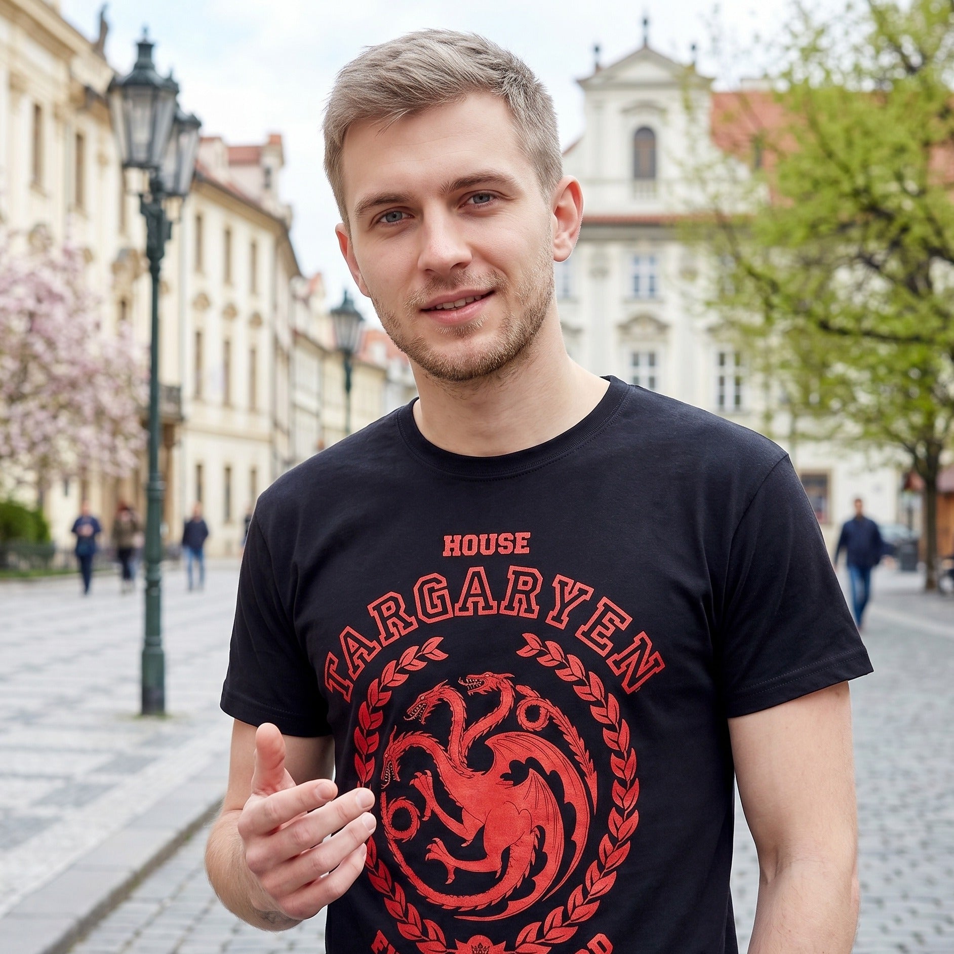 Produktbild Game of Thrones - Targaryen-emblem T-shirt svart