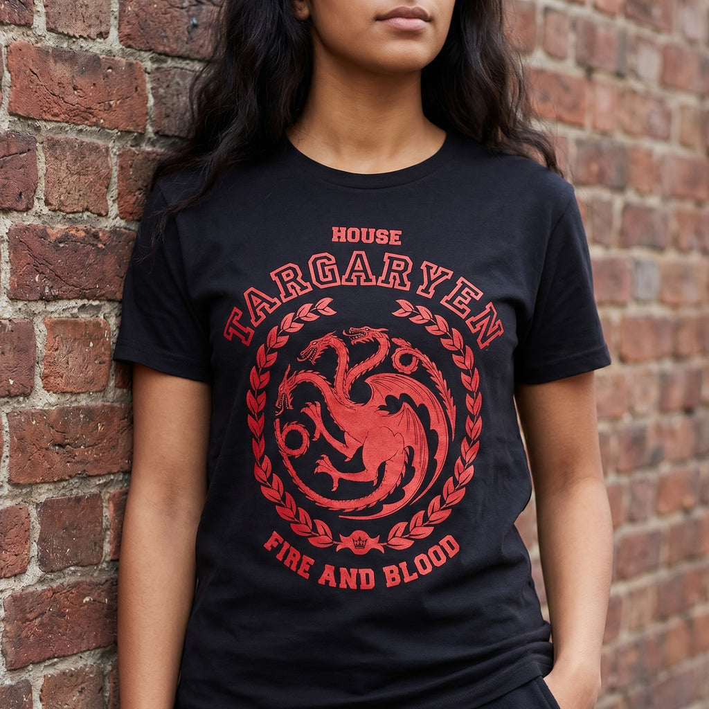 Produktbild Game of Thrones - Targaryen-emblem T-shirt svart