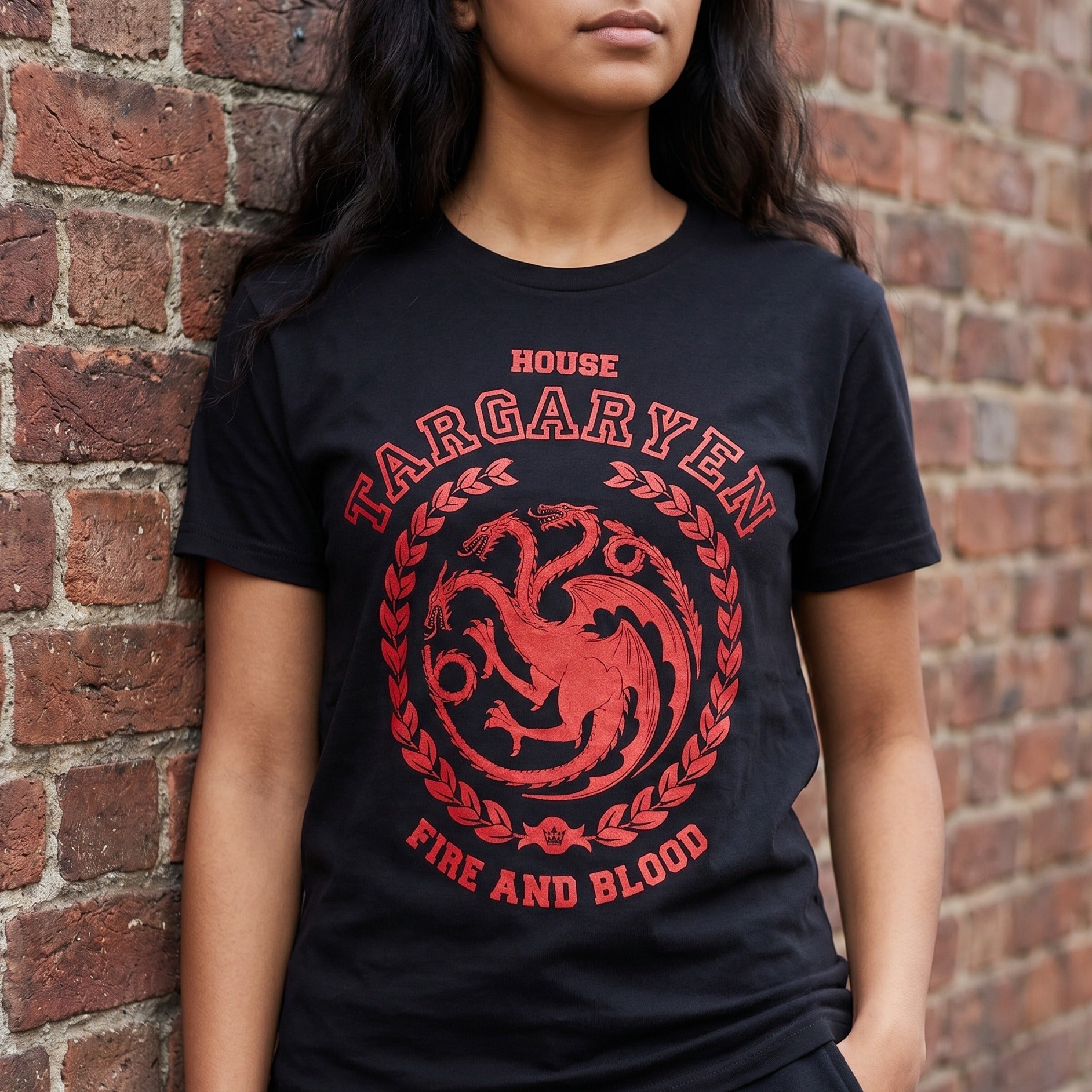Produktbild Game of Thrones - Targaryen-emblem T-shirt svart